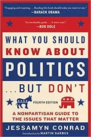 Book cover for "What You Should Know About Politics . . . But Don't" by Jessamyn Conrad