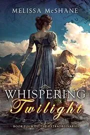 Book cover for "Whispering Twilight" by Melissa McShane