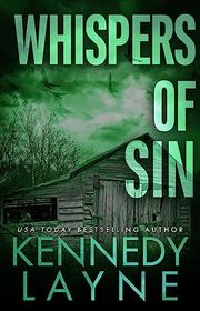 Book cover for "Whispers of Sin" by Kennedy Layne