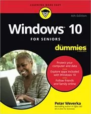 Book cover for "Windows 10 For Seniors For Dummies" by Peter Weverka