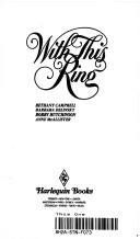 Book cover for "With This Ring" by Barbara Delinsky