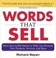 Book cover for "Words that Sell" by Richard Bayan