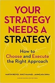 Book cover for "Your Strategy Needs a Strategy" by Martin Reeves