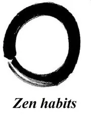 Book cover for "Zen habits"